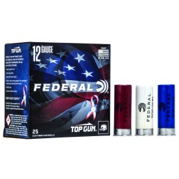 Federal TGL12US8 Top Gun Special Edition Red White  Blue 12Gauge 2.75 1 18oz 8Shot 25 Per Box10 Case