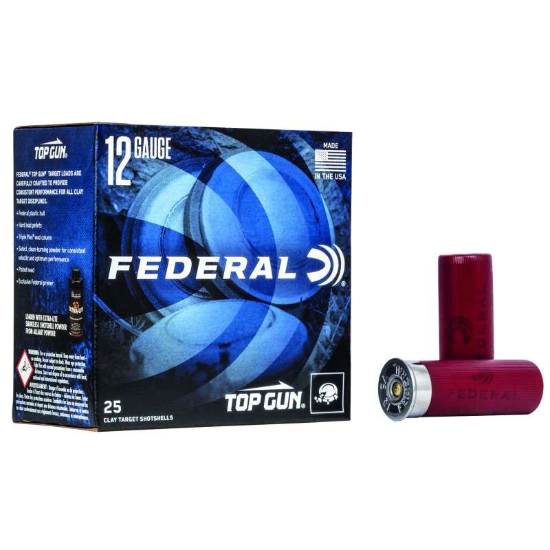 Federal TG12EL8 Top Gun  12Gauge 2.75 78oz 8Shot 25 Per Box10 Case