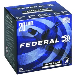 Federal H2585 GameShok High Brass 20Gauge 3 1 14oz 5Shot 25 Per Box10 Case