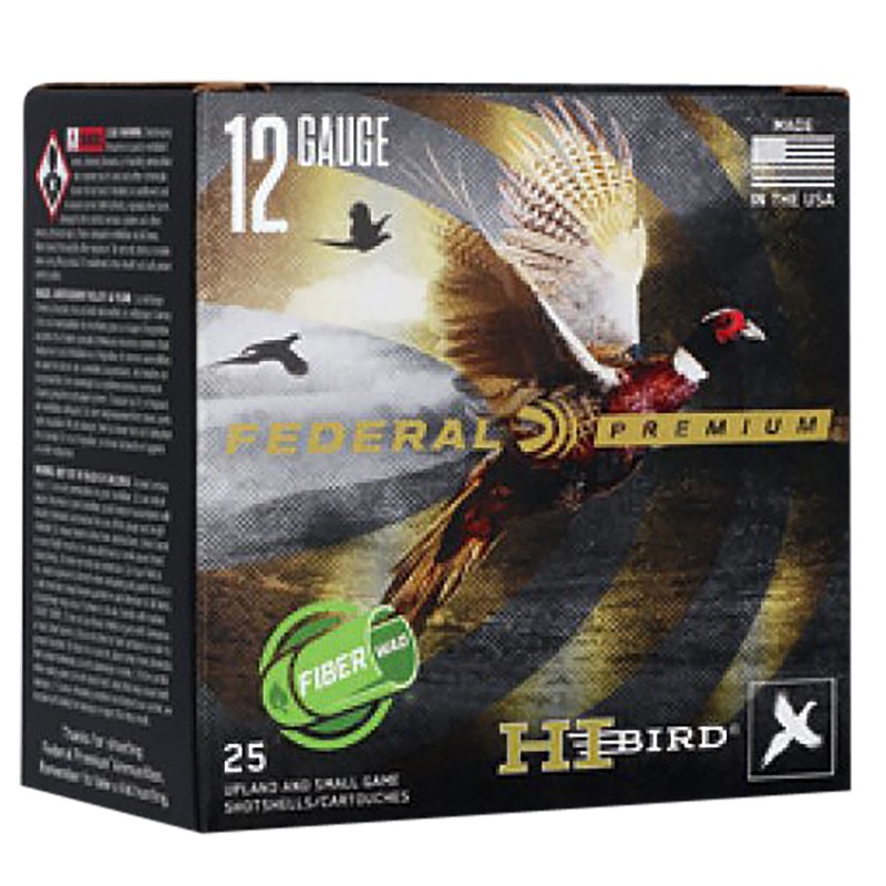 Federal HVF12HW5 Federal Premium HiBird 12Gauge 2.75 1 14oz 5Shot 25 Per Box10 Case