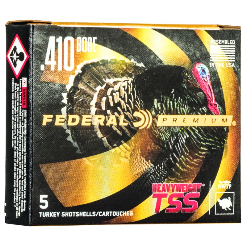 Federal PTSS419F9 Premium Turkey Heavyweight TSS 410Gauge 3 1316oz 9Shot 5 Per Box10 Case