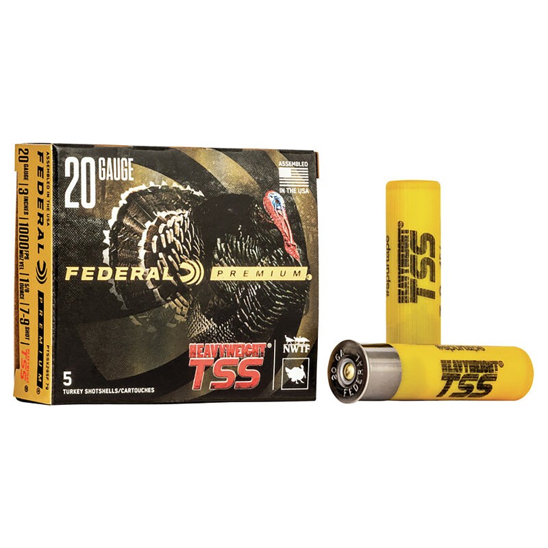 Federal PTSSX295F79 Premium Turkey Heavyweight TSS 20Gauge 3 1 58oz 79Shot 5 Per Box50 Case