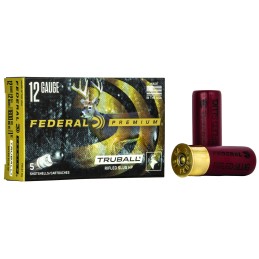 Federal PB127RS Premium VitalShok TruBall 12Gauge 2.75 1oz RifledSlug Shot 5 Per Box50 Case