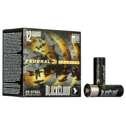 Federal PWBX142BB Black Cloud FS 12Gauge 3 1 14oz BBShot 25 Per Box10 Case