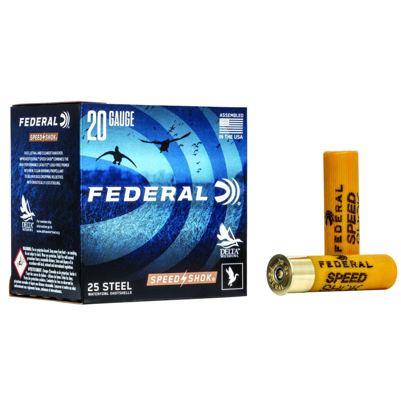 Federal WF2092 SpeedShok  20Gauge 3 78oz 2Shot 25 Per Box10 Case