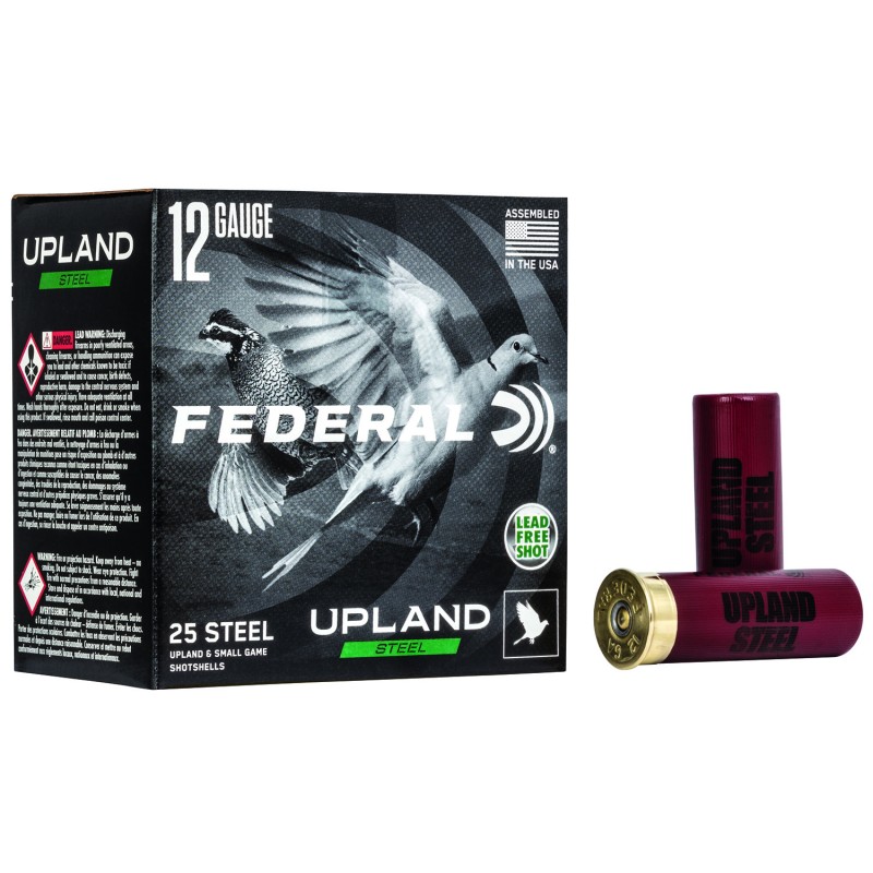 Federal USH126 Upland Field  Range 12Gauge 2.75 1 18oz 6Shot 25 Per Box10 Case