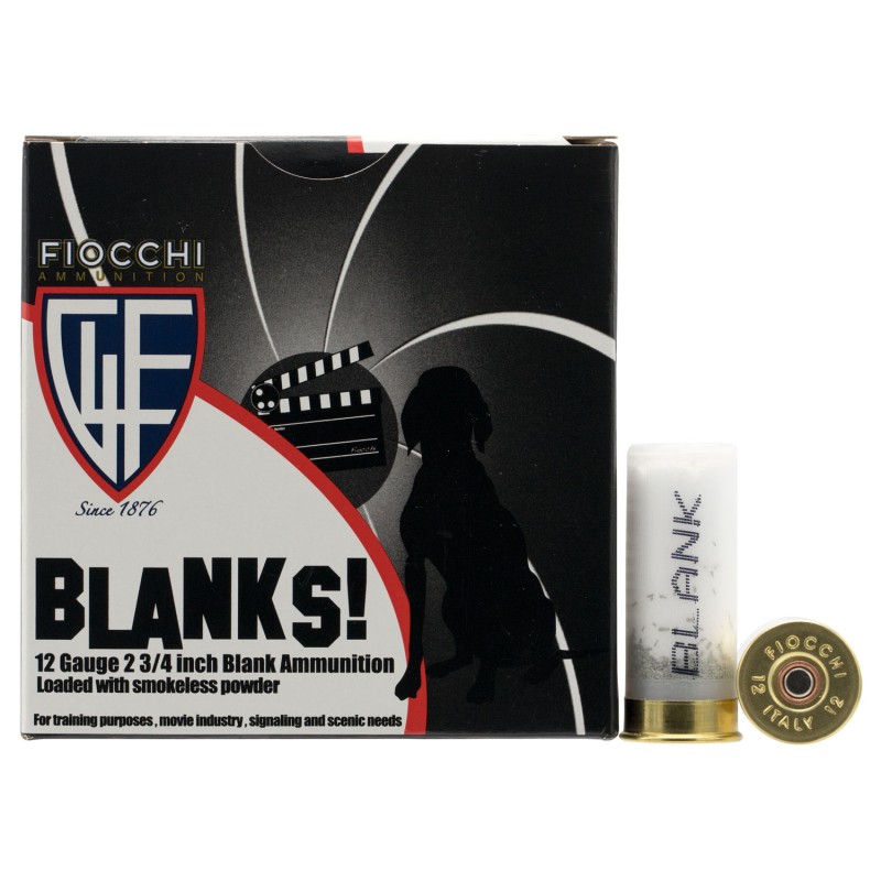 Fiocchi 12BLANK Shotgun Blank 25 Per Box10 Case