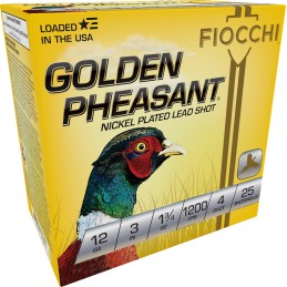 Fiocchi 123GP4 Golden Pheasant Extrema 12Gauge 3 1 34oz 4Shot 25 Per Box10 Case