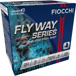 Fiocchi 203ST4 Flyway  20Gauge 3 78oz 4Shot 25 Per Box10 Case