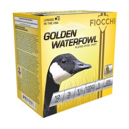 Fiocchi 123SGW1 Golden Waterfowl  12Gauge 3 1 14oz 1Shot 25 Per Box10 Case