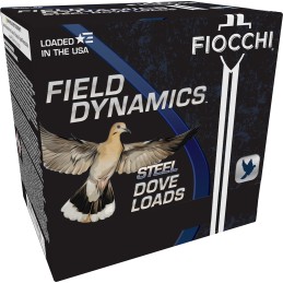 Fiocchi 12DLS187 Field Dynamics Dove  Quail 12Gauge 2.75 1 18oz 7Shot 25 Per Box10 Case