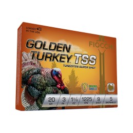 Fiocchi 203TSS9 Golden Turkey TSS 20Gauge 3 1 38oz 9Shot 5 Per Box10 Case