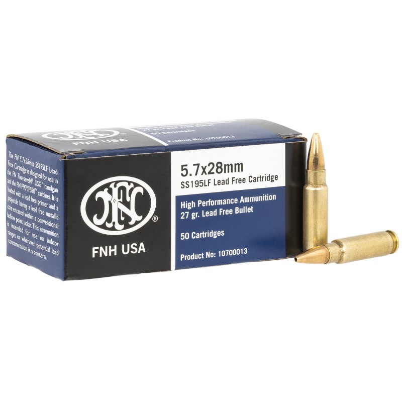 FN 10700013 High Performance  5.7x28mm 27gr Lead Free Hollow Point 50 Per Box40 Case