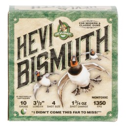 HEVIShot HS15504 HEVIBismuth  10Gauge 3.50 1 34oz Bismuth 4Shot 25 Per Box10 Case