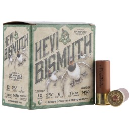 HEVIShot HS14706 HEVIBismuth  12Gauge 2.75 1 14oz Bismuth 6Shot 25 Per Box10 Case