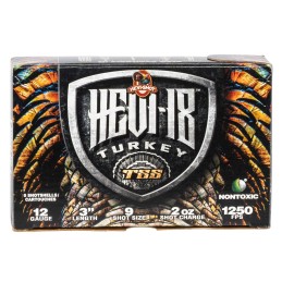 HEVIShot HS4009 HEVI18 TSS Turkey 12Gauge 3 2oz Tungsten 9Shot 5 Per Box10 Case