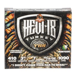 HEVIShot HS1007 HEVI18 TSS Turkey 410Gauge 3 1316oz Tungsten 7Shot 5 Per Box10 Case