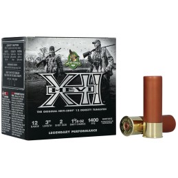 HEVIShot HS51202 HEVIXII  12Gauge 3 1 38oz Tungsten 2Shot 25 Per Box10 Case