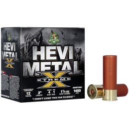 HEVIShot HS38122 HEVIMetal Extreme 12Gauge 3 1 14oz SteelTungsten 41Shot 25 Per Box10 Case