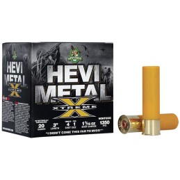 HEVIShot HS39202 HEVIMetal Extreme 20Gauge 3 1 116oz SteelTungsten 41Shot 25 Per Box10 Case