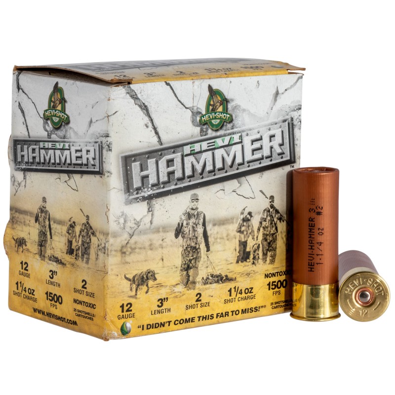 HEVIShot HS28002 HEVIHammer  12Gauge 3 1 14oz 2Shot 25 Per Box10 Case