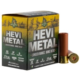 HEVIMetal HS38003 HEVIMetal Longer Range 12Gauge 3 1 14oz 3Shot 25 Per Box10 Case