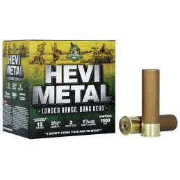 HEVIMetal HS38503 HEVIMetal Longer Range 12Gauge 3.50 1 12oz 3Shot 25 Per Box10 Case