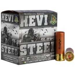 HEVIShot HS60001 HEVISteel  12Gauge 3 1 14oz 1Shot 25 Per Box10 Case