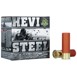 HEVIShot HS60003 HEVISteel  12Gauge 3 1 14oz 3Shot 25 Per Box10 Case