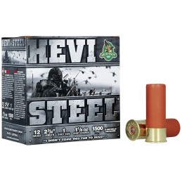 HEVIShot HS61221 HEVISteel  12Gauge 2.75 1 18oz 1Shot 25 Per Box10 Case