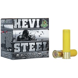 HEVIShot HS62001 HEVISteel  20Gauge 3 78oz 1Shot 25 Per Box10 Case