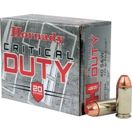 Hornady 91376 Critical Duty  40SW 175gr Hornady FlexLock 20 Per Box10 Case