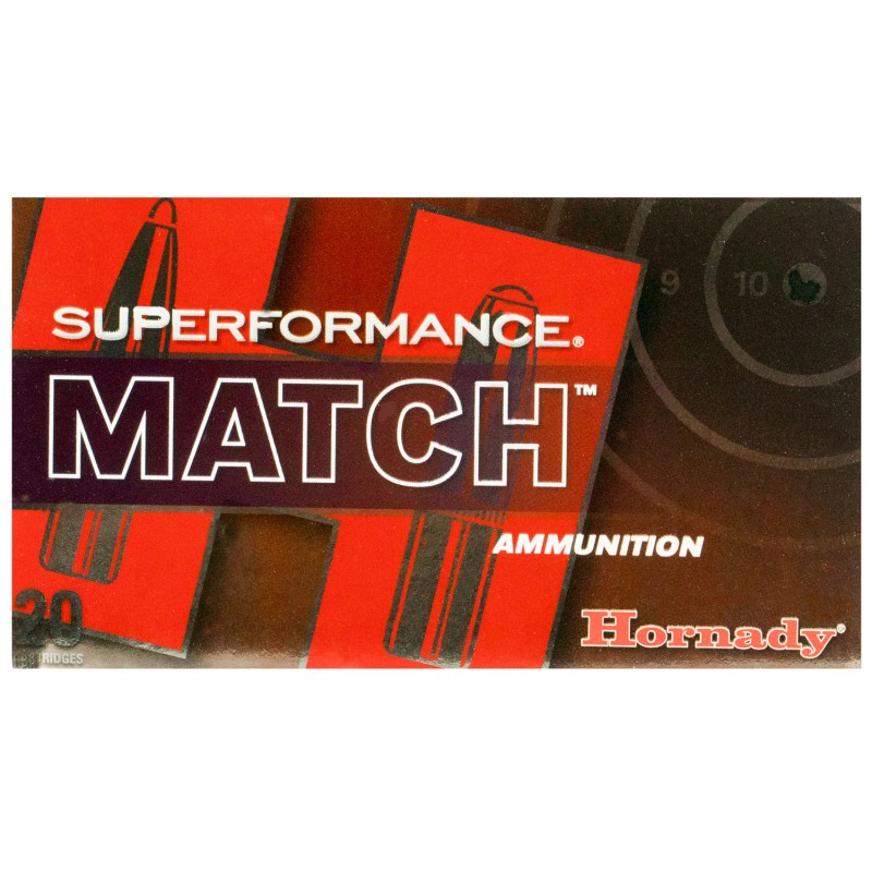 Hornady 80963 Superformance Match 308Win 168gr Extremely Low Drag Match 20 Per Box10 Case