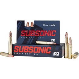 Hornady 82247 Subsonic Rifle 450Bushmaster 395gr Sub X 20 Per Box10 Case