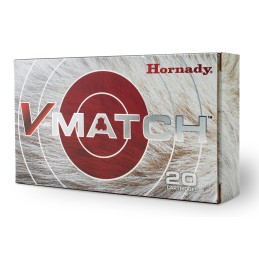 Hornady 81504 VMatch  6.5Creedmoor 100gr ELDVT 20 Per Box10 Case