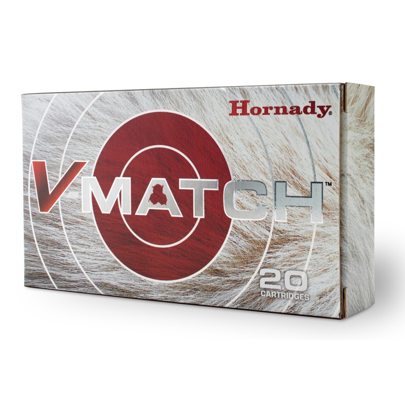 Hornady 81504 VMatch  6.5Creedmoor 100gr ELDVT 20 Per Box10 Case