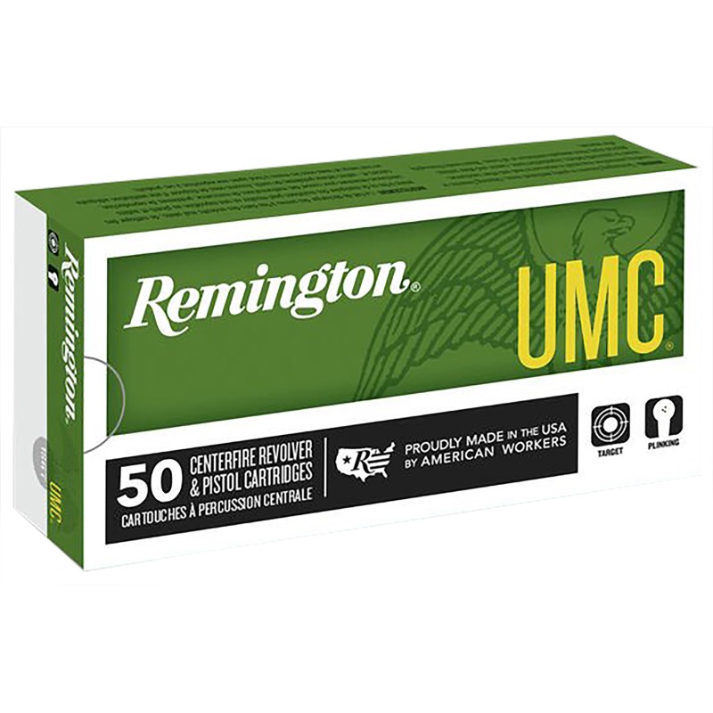 Remington Ammunition 23818 UMC  45 ACP 185 gr Full Metal Jacket 50 Per Box10 Case