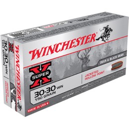 Winchester Ammo X30301 Super X  3030Win 150gr Jacketed Hollow Point 20 Per Box10 Case