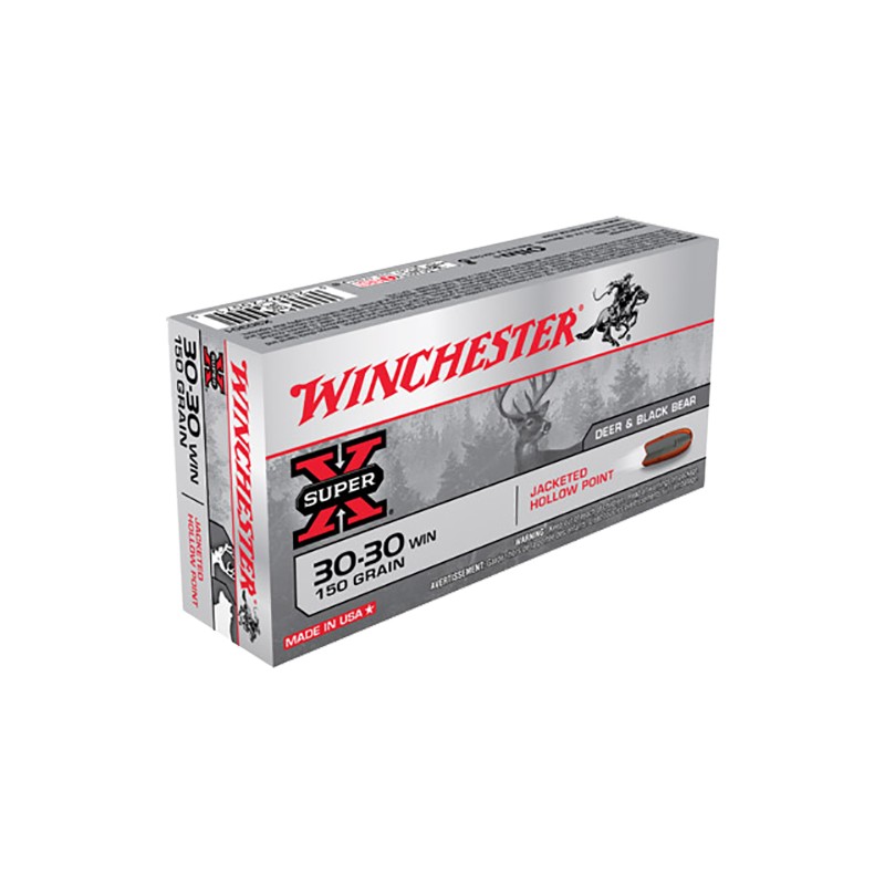 Winchester Ammo X30301 Super X  3030Win 150gr Jacketed Hollow Point 20 Per Box10 Case