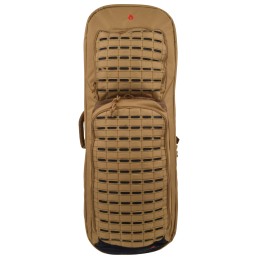 Advance Warrior Solutions FR28RBPBLGR Frame  28 L Backpack with Side Handle Tan Polyester for Tactical Rifle Molle Front