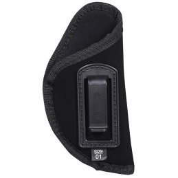 Allen 44601 InsideThePant Conceal Carry Holster Size 01 IWB Black Ultrasuede Fabric Fits Medium Frame Autos Belt Clip Mount Righ