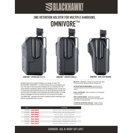 Blackhawk 4190RADB Omnivore Rail Attachment Black Polymer