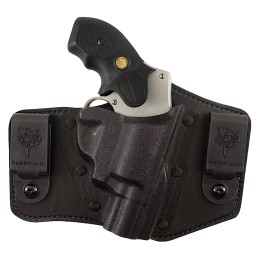 DeSantis Gunhide 105KAX7Z0 Intruder  IWBOWB Black Leather Belt Clip Fits SW MP Compact 940 Fits 3.50 Barrel Right Hand