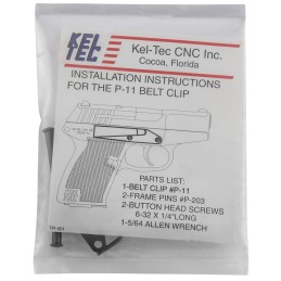 KelTec P11380B Belt Clip  KelTec P11 Blued Steel Handgun Right