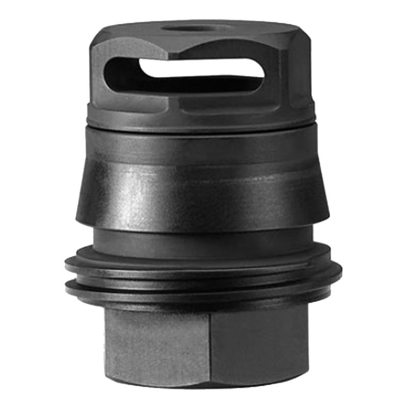 Sig Sauer SRD76258X24B Muzzle Brake  Black Steel with 5824 tpi Threads  TaperLok for 7.62mm