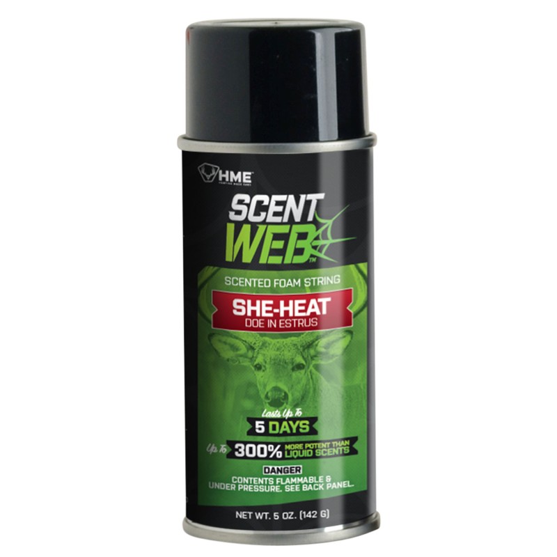 HME SWSHEHEAT Scent Web SheHeat Deer Cover Scent Doe In Estrus 5 oz