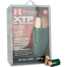 Hornady 6720 XTP  50Cal Sabot XTP Hollow Point 240gr 20 Per Box10 Case