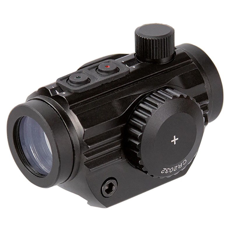 Aim Sports RD120PE 5MOA Micro Dot Sight  Black Anodized 1 x 20 mm RedGreen Dual Illuminated