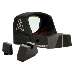 AmeriGlo HVN04 Haven Carry Ready Combo Matte Black 1 x 1.10 x 0.75 5 MOA  Red Dot