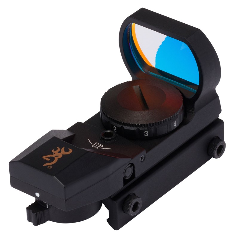 Browning 1290230 Buck Mark Reflex Sight  Black Anodized 1x 3 MOA Red Dot Multi Reticle Rimfire PistolRifle